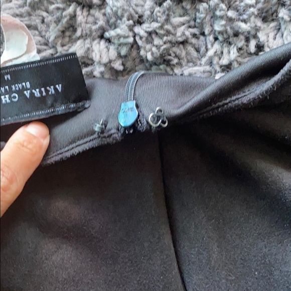 Velvet Black Cocktail Dress - Picture 3 of 5